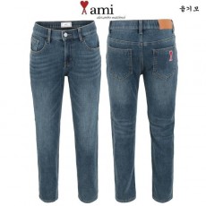 아* 융기모 인디고 히든밴딩 슬림팬츠