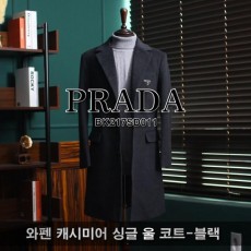 프** 와펜 캐시미어 울 싱글 코트