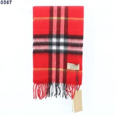버** 체크 캐시미어 스카프 레드 키즈용