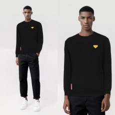 프** 옐로우 와펜 기모 맨투맨