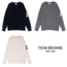 톰* 램스울 절개 라운드 니트