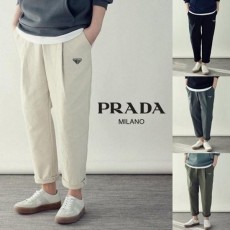 나** 트리플 나염 양기모 원포켓 세미와이드 밴딩 팬츠