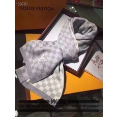 루* 다미에 로고 그레이 머플러