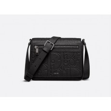 디* 플랩 스트랩백 블랙 Di*r Gravity 가죽  블랙 그레인 송아지 가죽 풀박스