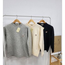 메* 마르지엘라 폭스헤드 울캐시미어 라운드 니트