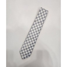 루* 다미에 패턴 실크 넥타이