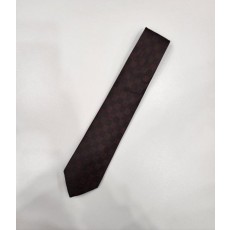 루* 다미에 패턴 실크 넥타이