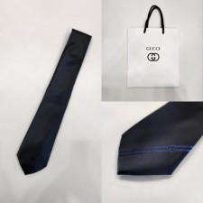 구* 인터로킹 자카드 실크 넥타이