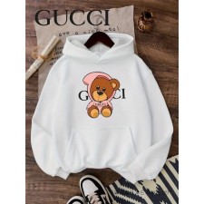 구* 곰돌이 후드 기모티셔츠 127