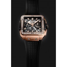 위** 스퀘어뱅 티타늄 블랙골드 다이아몬드 에디션