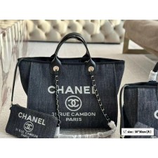 샤* 데님 고급 도빌백