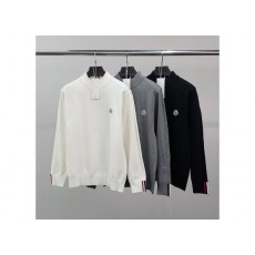 삼선라인 포인트 반목 니트