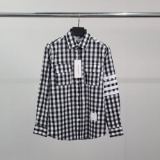 톰* 사선완장 건클럽 체크 셔츠