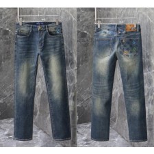 루* 멀티 자수 워싱스판 데님진수입최고급