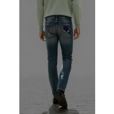 버** 보풀로고 워싱스판 데님진수입최고급