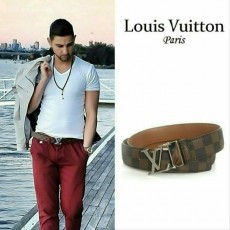 루* 다미에실버장식 벨트