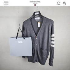 톰* 사선 캐시미어 가디건 진그레이