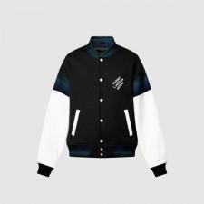 루* 코튼 저지 바시티 블루종 자켓