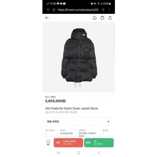 프** 리나일론 구스패딩