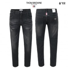 톰* 융기모 블랙 스판 워싱 데님