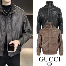 구* 레터링 사각로고 레더자켓