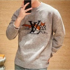 루* 청키 울 캐시미어 크루넥 니트