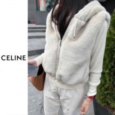 셀** 밍크 후드 집업베스트