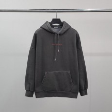 발**** 레드레터링 피그먼트 기모 후드티