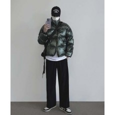 나** 글로시 메탈 투웨이 패딩