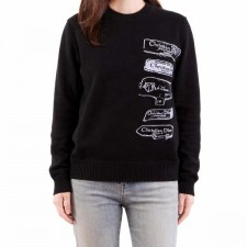 디* 멀티자수로고 니트