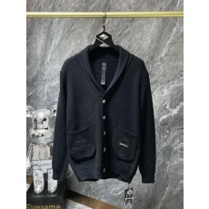 크* 가죽패치 숄카라 가디건