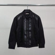 보** 레더패턴 스웨이드 자켓