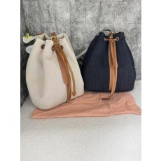 미*** 캔버스 레더 버킷백