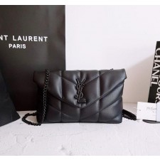 생** 고급 루루 푸퍼 미니 토이백 검정 흑장