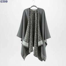 루* 모노그램 울 캐시미어 케이프