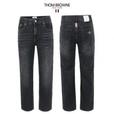 톰* 블랙 쿨터치데님 세미와이드 히든밴드 팬츠