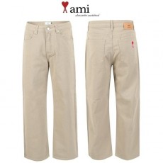아* 베이지 와이드 데님 팬츠