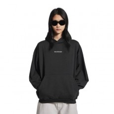 발**** 체스트 더블 로고 자수 후드