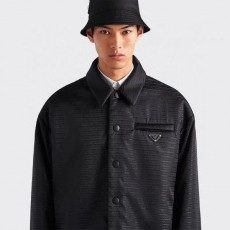 프** 리나일론 플레이트 패딩 셔츠 자켓  수입