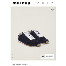 미*** 플룸 스웨이드 네이비